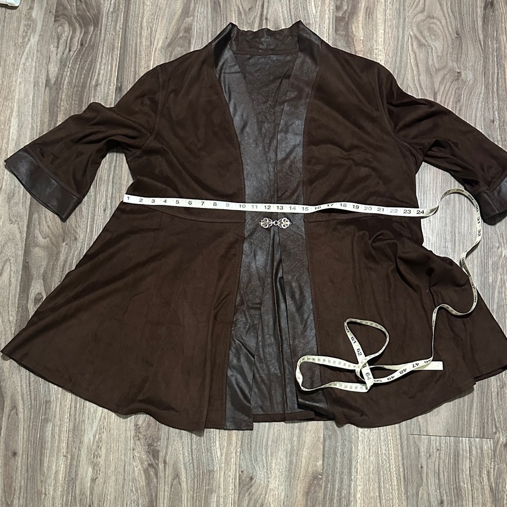 Chic Brown Women's Cardigan - Picture 9 of 12
